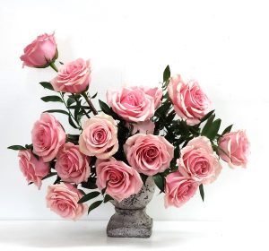 2 dozen roses artful arrangement